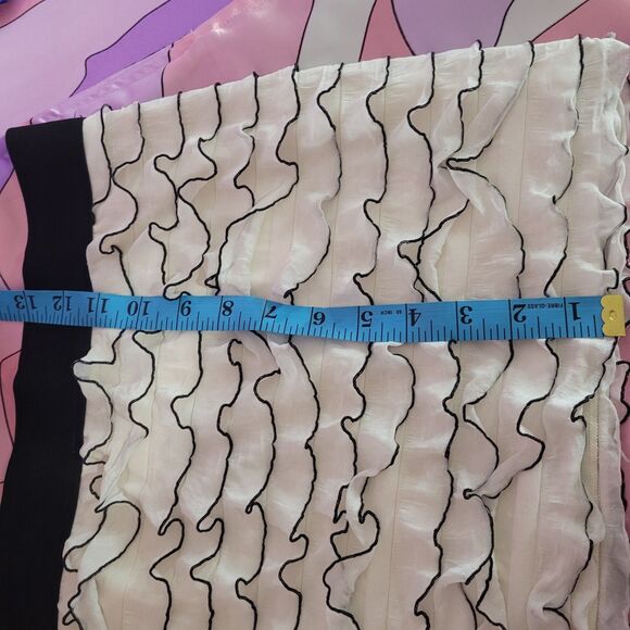 Ruffle Bodycon Mini Skirt Small White ANAP Japan Womens Party Prom Cosplay Y2K - Picture 4 of 9
